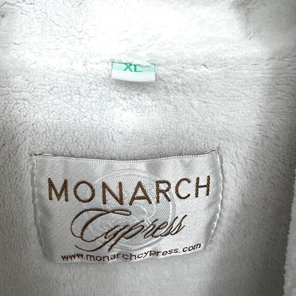 Monarch Cypress Mens XL Plush Lined Microfiber Shawl Spa Robe Belted - Picture 6 of 11